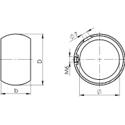 Kugelring für Rohr 33,7 V2A Handlauf Aufnahme Handlaufring Edelstahl